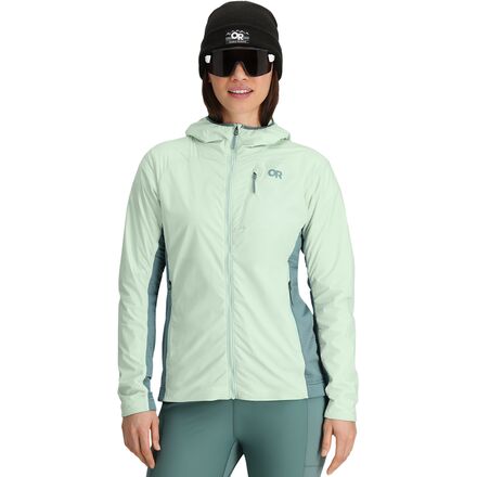 (取寄) アウトドア リサーチ レディース デビエーター ブーディ - ウィメンズ Outdoor Research women Deviator Hoodie - Women's Fresh Mint_Neptune