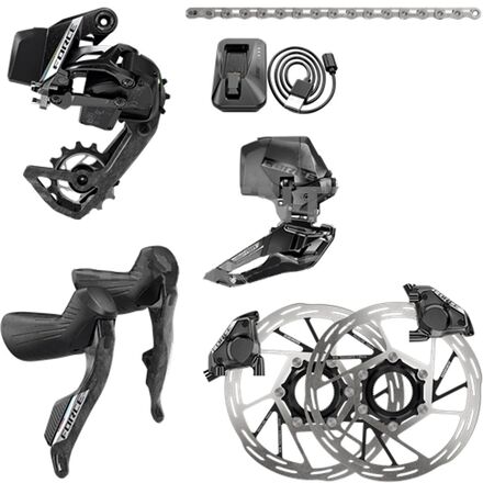(取寄) スラム フォース E1 AXS 2X HRD グループセット SRAM Force E1 AXS 2X HRD Groupset Black