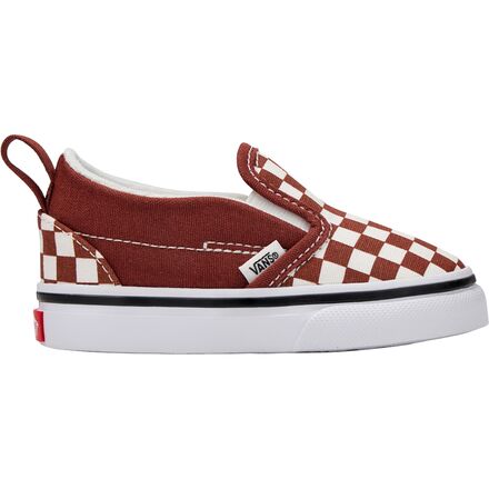 Shoes - (取寄) バンズ トドラー スリッポン V シューズ - トッドラー Vans toddler Slip-On V Shoe - Toddlers' Color Theory Checkerboard Rust