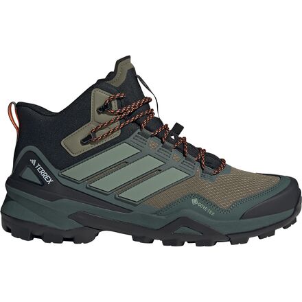 Rakuten - (取寄) アディダステレックス メンズ テレックス スカイチェイサー ミッド Gtx ハイキング ブーツ - メンズ Adidas TERREX men Terrex Skychaser Mid GTX Hiking Boot - Men's Olive Strata_Silver Green_Core Black