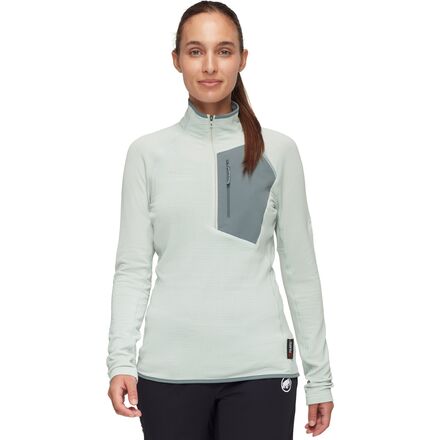 Outdoor Wear - (取寄) マムート レディース アエナジー ライト ml 1/2-ジップ プルオーバー - ウィメンズ Mammut women Aenergy Light ML 1/2-Zip Pullover - Women's Silver Sage_Strata
