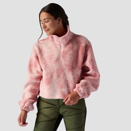 (取寄) ストイック レディース プリンテッド ミッド パイル フリース 1/4 ジップ プルオーバー - ウィメンズ Stoic women Printed Mid Pile Fleece 1/4 Zip Pullover - Women's Pink Cloud Prink