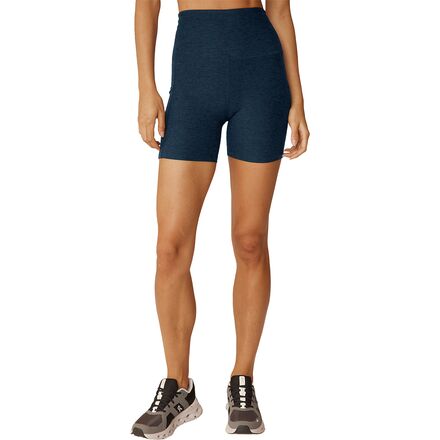 Pants - (取寄) ビヨンドヨガ レディース スペースダイ キープ ペース ポケット ショート - ウィメンズ Beyond Yoga women Spacedye Keep Pace Pocket Short - Women's Nocturnal Navy