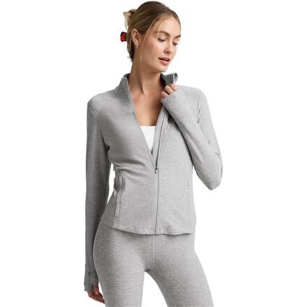 Tops - (取寄) ビヨンドヨガ レディース スペースダイ トレイルズ アクティブ ジャケット - ウィメンズ Beyond Yoga women Spacedye Trails Active Jacket - Women's Silver Mist