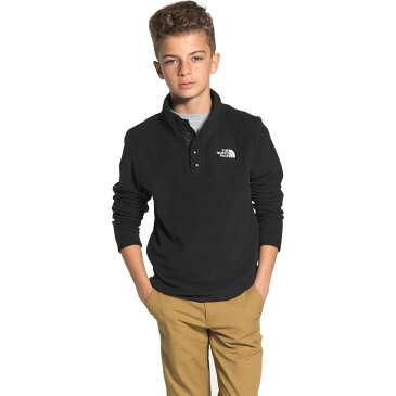 (取寄)ノースフェイス グレイシャー 1/4スナップ フリース ジャケット - ボーイズ The North Face Glacier 1/4-Snap Fleece Jacket - Boys' TNF Black