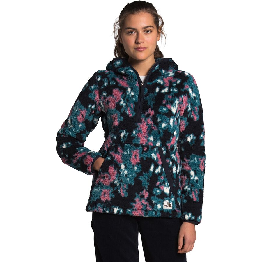 (取寄)ノースフェイス レディース キャンプシェア 2.0 プルオーバー フリース フーディ - ウィメンズ The North Face Women's Campshire 2.0 Pullover Fleece Hoodie - Women's Mallard Blue Abstract Ikat Flc Print