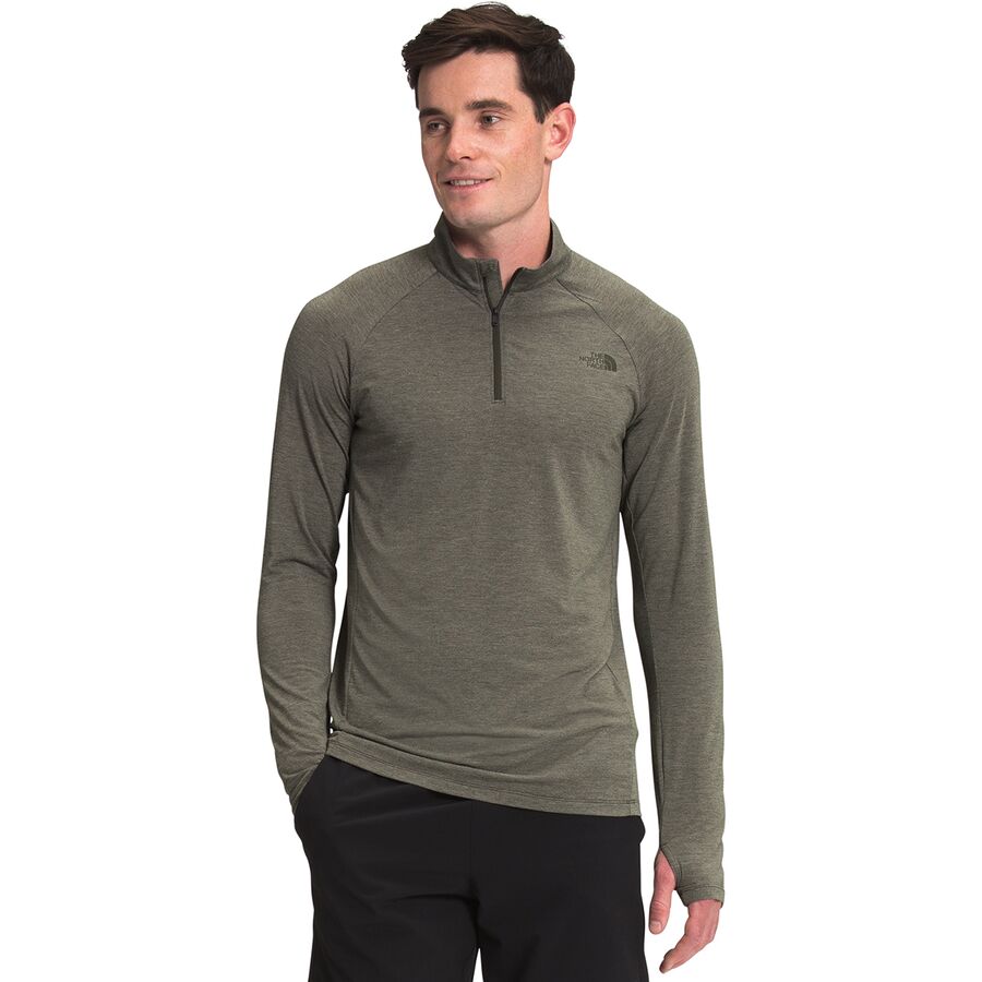 (取寄)ノースフェイス ワンダー 1/4ジップ シャツ - メンズ The North Face Wander 1/4-Zip Shirt - Men's New Taupe Green Heather