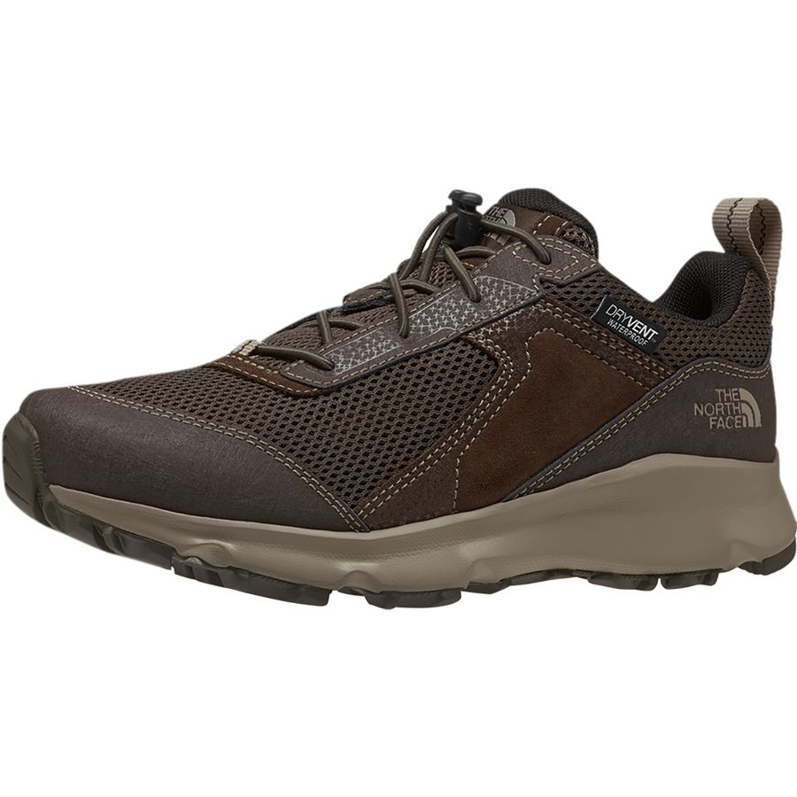 (取寄)ノースフェイス ヘッジホッグ ハイカー 2 ウォータープルーフ シュー - The North Face Hedgehog Hiker II Waterproof Shoe - Girls' Coffee Brown/New Taupe Green
