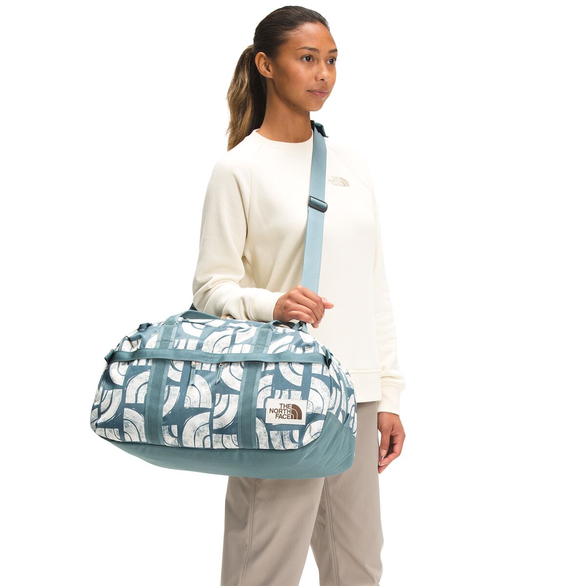 定番人気HOT (取寄)ノースフェイス North Face Men's Berkeley Small Duffel Goblin Blue Woodblock Half Dome Small Print/Goblin Blue:ジェットラグ店 メンズ バークレー スモール ダッフル The 限定SALE大得価