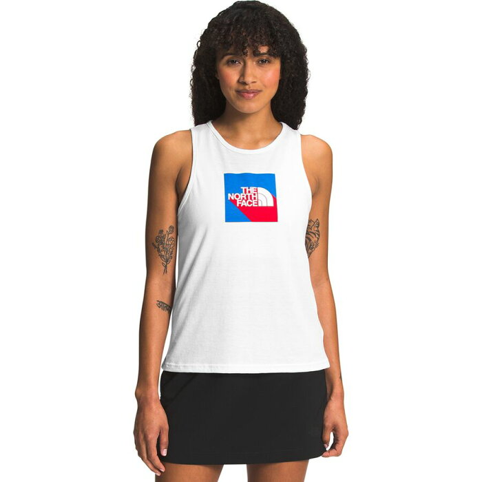 (取寄)ノースフェイス レディース アメリカーナ トライブレンド タンク トップ - ウィメンズ The North Face Women's Americana Tri-Blend Tank Top - Women's TNF White Heather