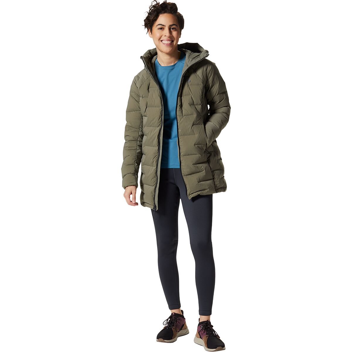 (取寄)マウンテンハードウェア レディース ポーラテック パワー ストレッチ プロ タイト - ウィメンズ Mountain Hardwear Women's Polartec Power Stretch Pro Tight - Women's Dark Storm