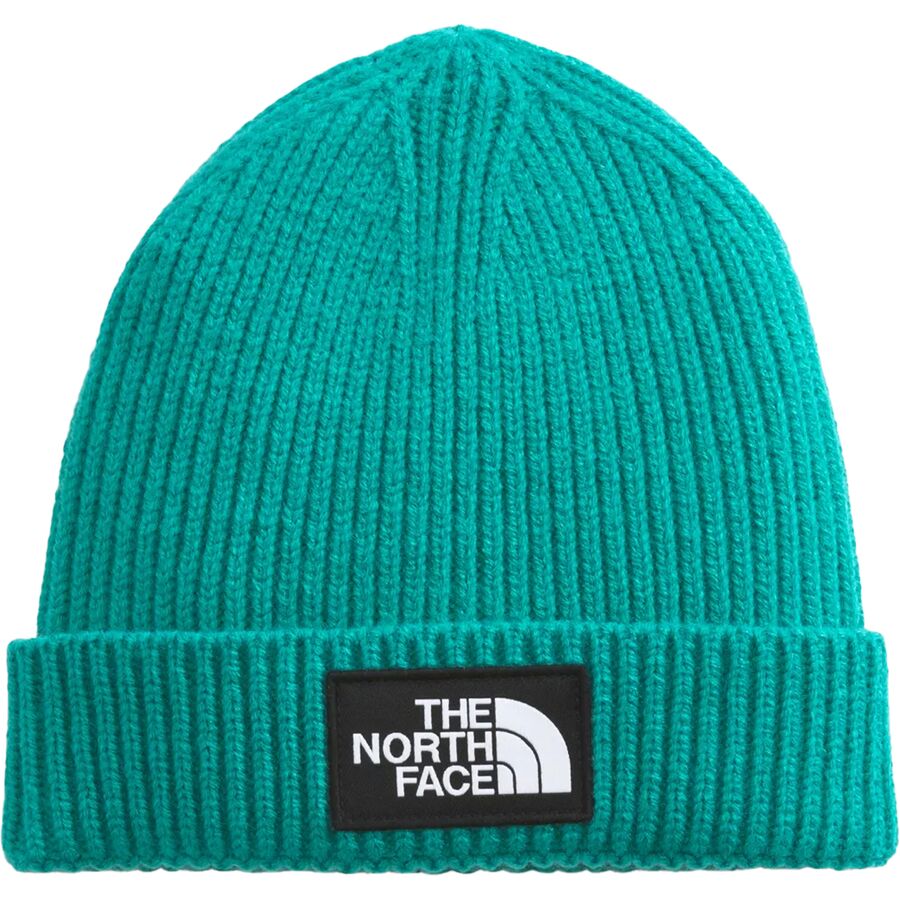 (取寄)ノースフェイス ロゴ ボックス カフド ビーニー - キッズ The North Face Logo Box Cuffed Beanie - Kids' Porcelain Green