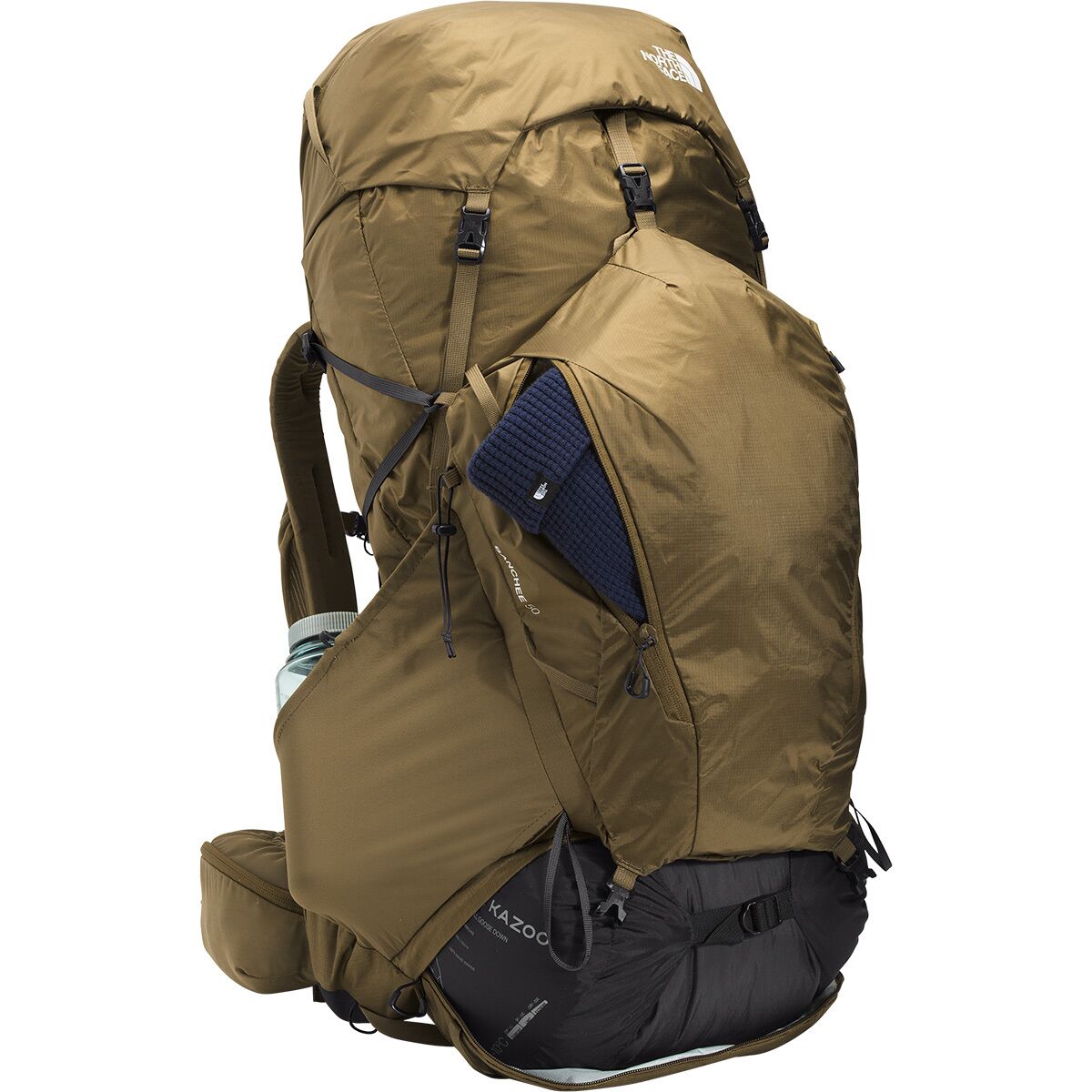 (取寄)ノースフェイス バンシー 50L バックパック - ハイク アンド キャンプ The North Face Banchee 50L Backpack - Hike & Camp Military Olive/TNF Black