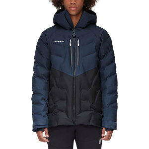 (取寄)マムート フォトティクス スキー HS サーモ フーデット ジャケット - メンズ - クロージング Mammut Photics Ski HS Thermo Hooded Jacket - Men's - Clothing Black/Marine