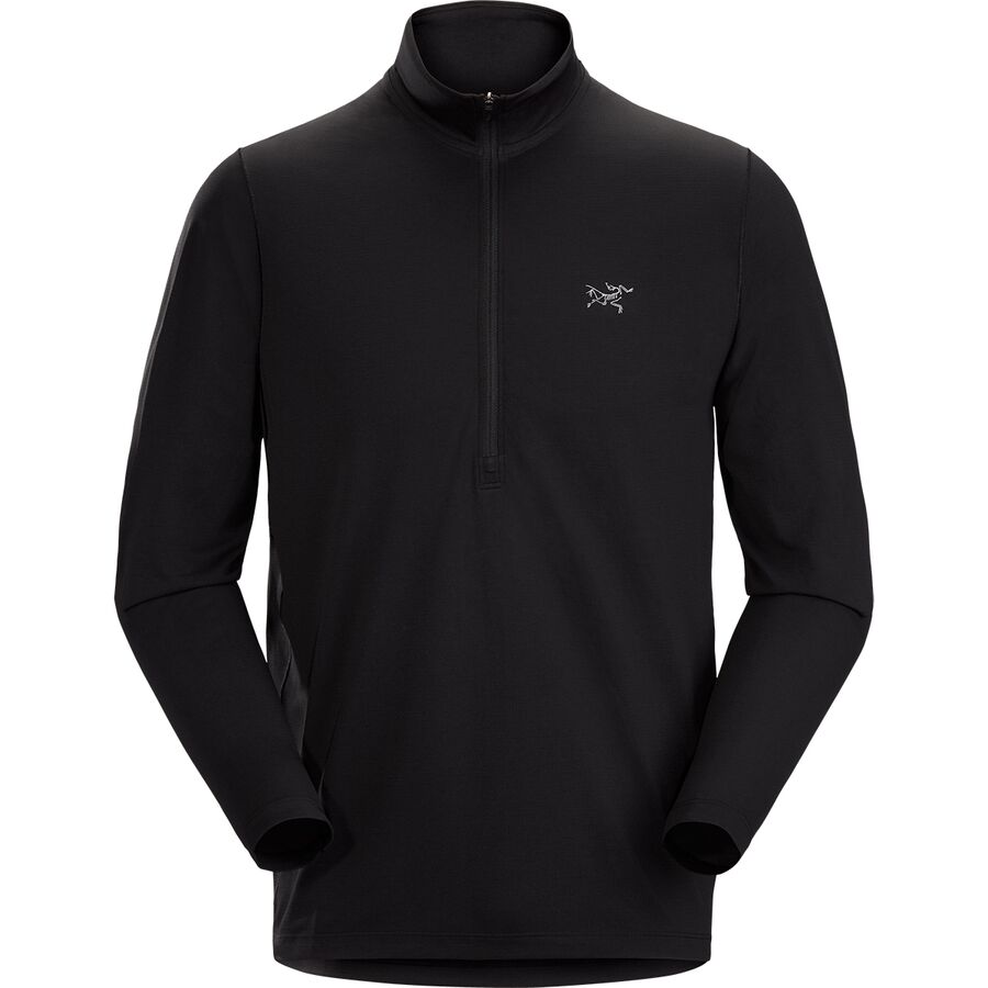 (取寄)アークテリクス コーマック ジップネック ロングスリーブ シャツ - メンズ Arc'teryx Cormac Zip-Neck Long-Sleeve Shirt - Men's Black