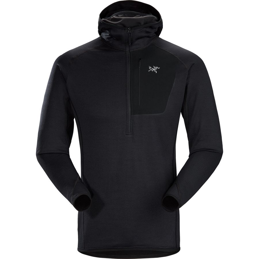 (取寄)アークテリクス デルタ フーデット ジャケット - メンズ Arc'teryx Delta MX 1/2-Zip Hooded Jacket - Men's Black