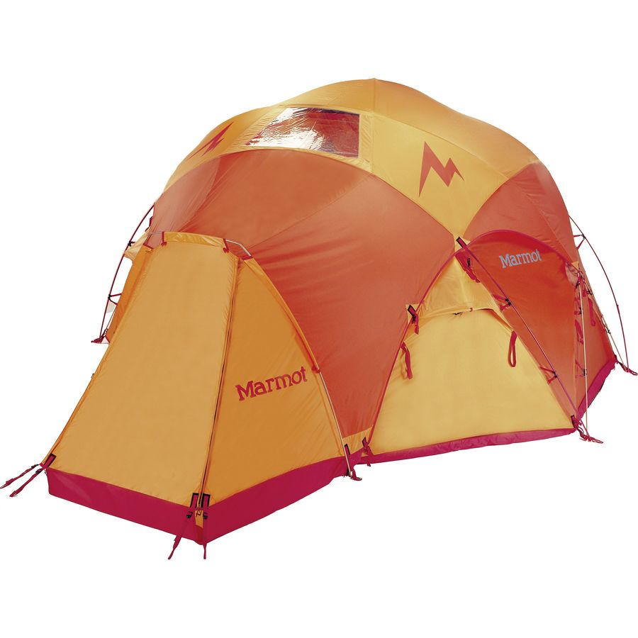 (取寄)マーモット レア— テント 8パーソン 4シーズン Marmot Lair Tent: 8-Person 4-Season Terracotta/Pale Pumpkin