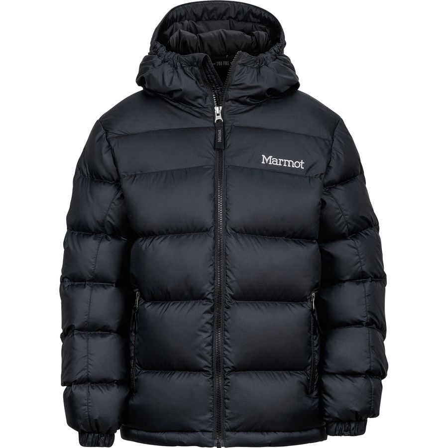 (取寄)マーモット ガイズ ダウン フーデット ジャケット - ボーイズ Marmot Guides Down Hooded Jacket - Boys' Black