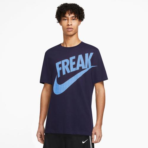 (取寄)ナイキ メンズ ヤニス ドライフィット Tシャツ Nike Men's Giannis Dri-FIT T-Shirt Blackened Blue