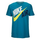 ナイキ 半袖Tシャツ メンズ グラフィック Tシャツ 青 ブルー Nike Men's Graphic T-Shirt Tropical Teal White Yellow Navy【コンビニ受取対応商品】