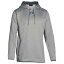 (取寄)アンダーアーマー メンズ チーム ダブル スレット フリース フーディ Under Armour Men's Team Double Threat Fleece Hoodie True Gray Heather Black