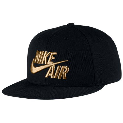 ナイキ メンズ キャップ エア トゥルー スナップバック ハット 帽子 Nike Men's Air True Snapback Hat Black Black Metallic Gold
