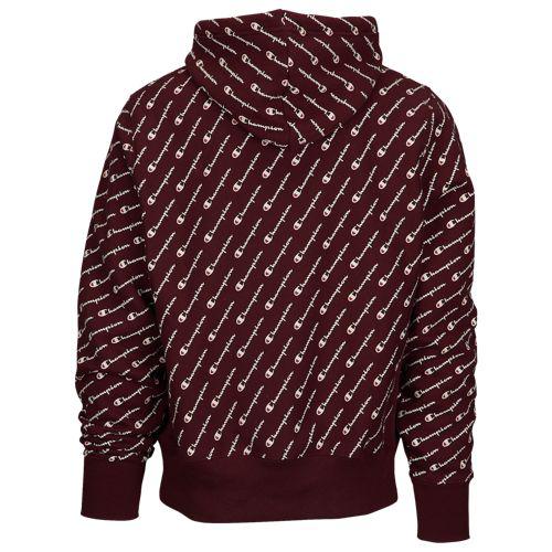 (取寄)チャンピオン メンズ リバース ウィーブ AOP PO フーディ Champion Men's Reverse Weave AOP PO Hoodie Maroon