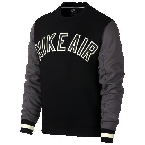 (取寄)ナイキ メンズ エア フリース クルー Nike Men's Air Fleece Crew Black Dark Grey Black