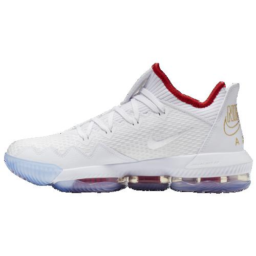 (取寄)ナイキ メンズ レブロン 16 ロー Nike Men's LeBron 16 Low White Black University Red Metallic Gold