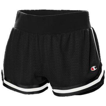 (取寄)チャンピオン レディース メッシュ ノッチ ショーツ Champion Women's Mesh Notch Shorts Black White