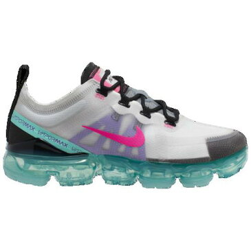 【クーポンで最大2000円OFF】(取寄)ナイキ レディース エア ヴェイパーマックス 2019 Nike Women's Air VaporMax 2019 Platinum Tint Pink Blast Aurora Green Black