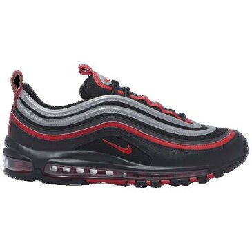 (取寄)ナイキ メンズ エア マックス '97 Nike Men's Air Max '97 Black University Red Metallic Silver