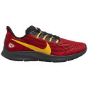 (取寄)ナイキ メンズ エア ズーム ペガサス 36 NFL カンザス シティ チーフス Nike Men's Air Zoom Pegasus 36 NFL カンザス シティ チーフス University Red University Gold Black