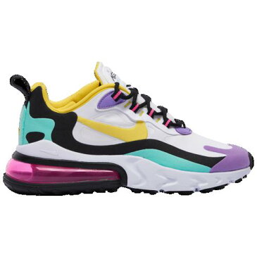 (取寄)ナイキ レディース エア マックス 270 リアクト Nike Women's Air Max 270 React White Yellow Black Violet