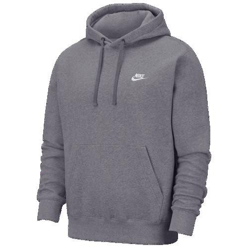 NIKE パーカー ナイキ メンズ XS-XXXL 裏起毛 スウェットパーカー クラブ プルオーバー フーディ Nike Men's Club Pullover Hoodie Charcoal Heather Anthracite White 送料無料