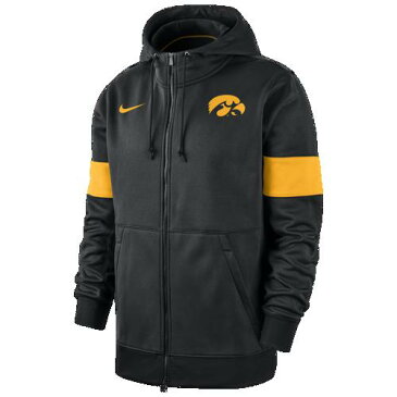 (取寄)ナイキ メンズ パーカー カレッジ サーマ フルジップ フーディ ロワ ホークアイズ Nike Men's College Therma Full-Zip Hoodie ロワ ホークアイズ Black Gold