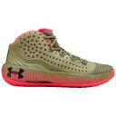 (取寄)アンダーアーマー メンズ バッシュ ホバー ハボック 2 バスケットボール シューズ Underarmour Men's HOVR Havoc 2 Outpost Green Beta Red Baroque Green