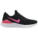 (取寄)ナイキ メンズ エピック リアクト フライニット 2 Nike Men's Epic React Flyknit 2 Black Black Pink Blast White