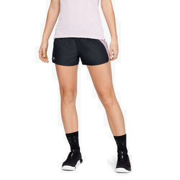 【クーポンで最大2000円OFF】(取寄)アンダーアーマー レディース プレイ アップ ショーツ 2.0 Underarmour Women's Play Up Shorts 2.0 Black Pink Fog