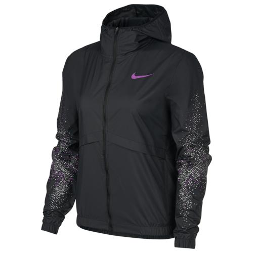 (取寄)ナイキ レディース エッセンシャル ジャケット Nike Women's Essential Jacket Black Vivid Purple