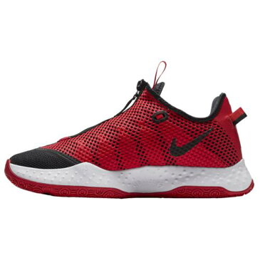 ナイキ バッシュ ポールジョージ メンズ シューズ PG4 バスケットシューズ ブラック/レッド ピージー4 Nike Men's Shoes PG 4 Black University Red White 送料無料