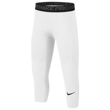 (取寄)ナイキ ボーイズ 男の子 プロ 3/4 タイツ - ボーイズ グレード スクール Nike Boys Pro 3/4 Tights - Boys' Grade School White Black 送料無料