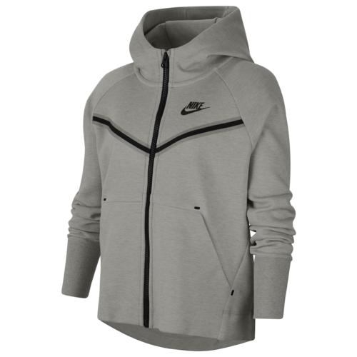 (取寄)ナイキ パーカー ガールズ 女の子 NSW テック フリース フルジップ フーディ - ガールズ グレード スクール Nike Girls NSW Tech Fleece Full-Zip Hoodie - Girls' Grade School Carbon Heather White 送料無料