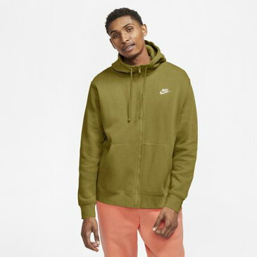 (取寄)ナイキ メンズ クラブ フルジップ パーカー フーディ Nike Men's Club Full-Zip Hoodie Tent Tent White 送料無料