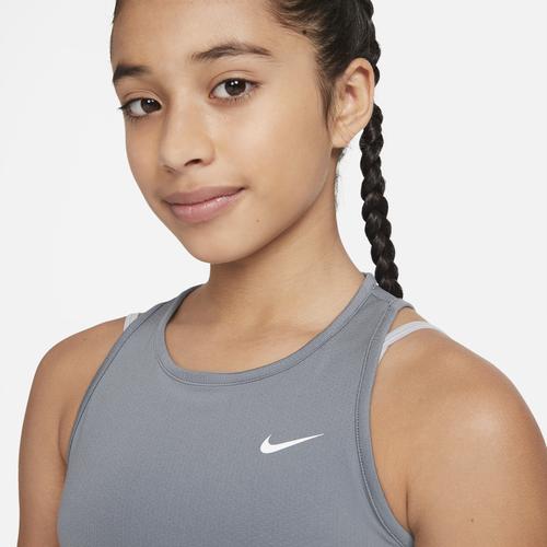 (取寄)ナイキ ガールズ 女の子 プロ タンク - ガールズ グレード スクール Nike Girls Pro Tank - Girls' Grade School Smoke Gray White 送料無料