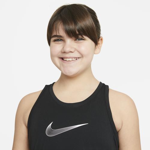 (取寄)ナイキ ガールズ ドライフィット トロフィー タンク - ガールズ グレード スクール Nike Girls Dri-FIT Trophy Tank - Girls' Grade School Black White