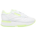 リーボック スニーカー ランニングシューズ レディース シューズ クラシック レザー ダブル GX3026 ホワイト Reebok Women's Shoes Classic Leather Double White Yellow