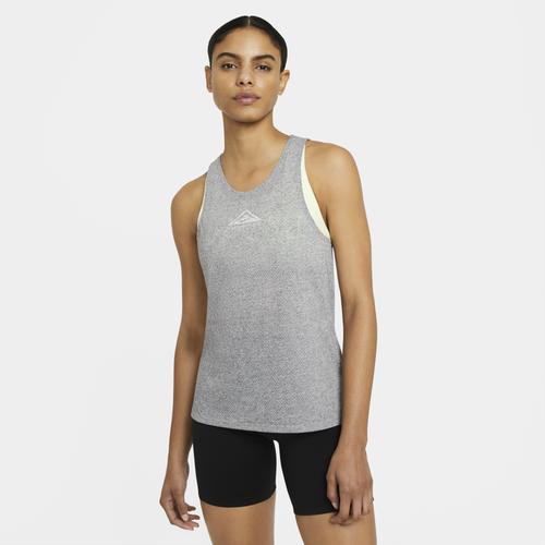 (取寄)ナイキ レディース トレイル シティ スリーク タンク Nike Women's Trail City Sleek Tank Dark Grey Heather Reflective Silver