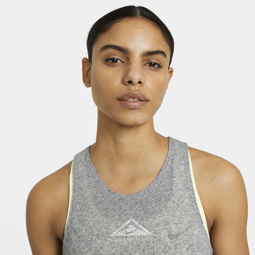 (取寄)ナイキ レディース トレイル シティ スリーク タンク Nike Women's Trail City Sleek Tank Dark Grey Heather Reflective Silver