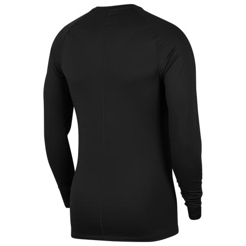 (取寄)ナイキ メンズ プロ ウォーム コンプレッション ロングスリーブ クルー トップ Nike Men's Pro Warm Compression L/S Crew Top Black White